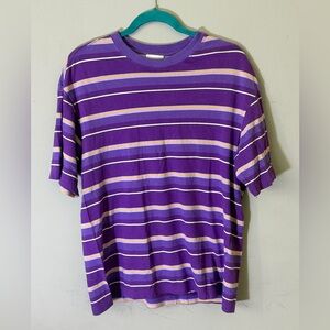 Purple and yellow Striped T-Shirt